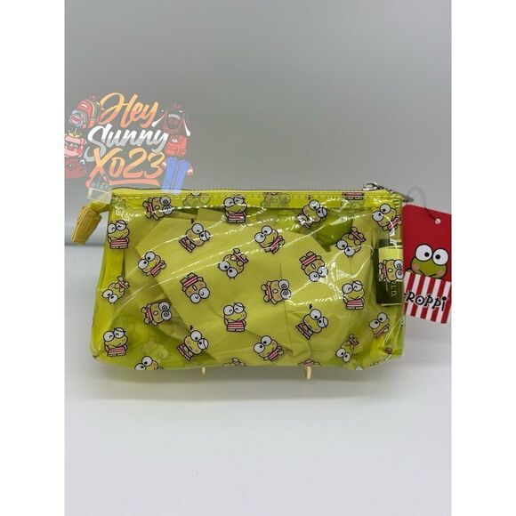 Sanrio Keroppi All-Over Print Makeup Bag - Picture 1 of 4